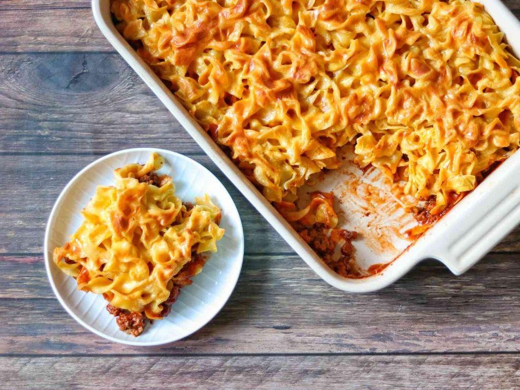 Amish Macaroni Casserole