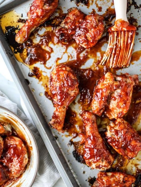 Barbeque Baked Chicken with Apple Cider Vinegar Sauce