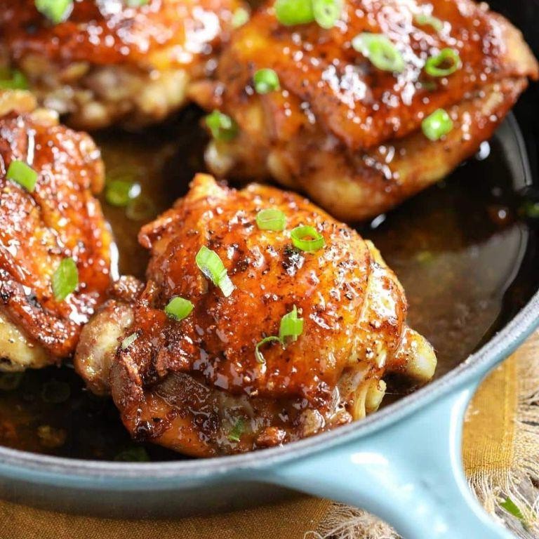 Barbeque Baked Chicken with Brown Sugar Glaze