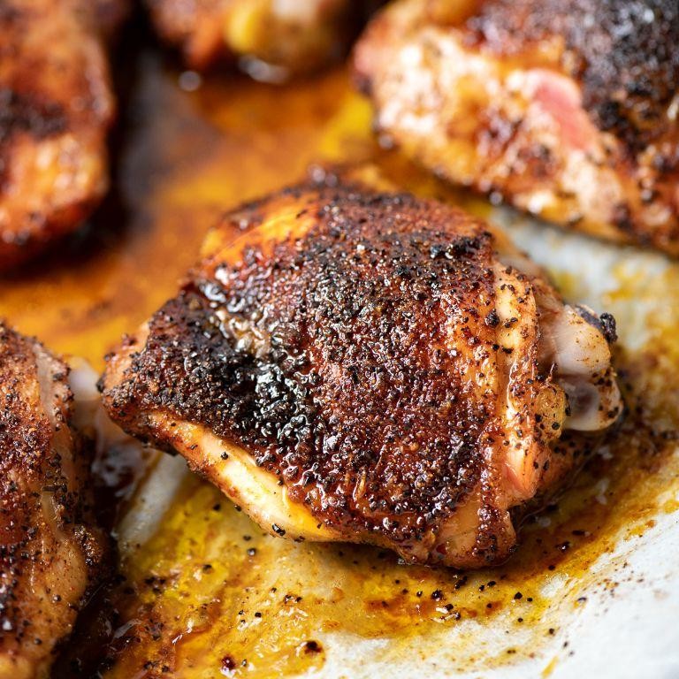 Barbeque Baked Chicken with a Coffee Rub