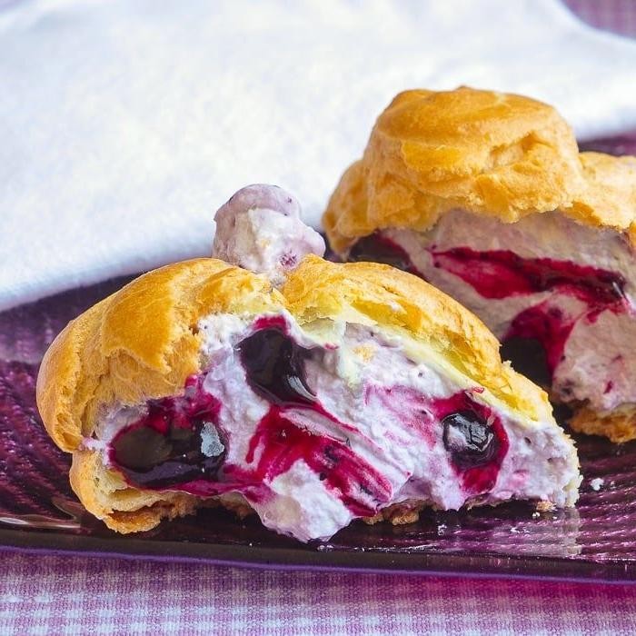 Berry Compote Filled Choux