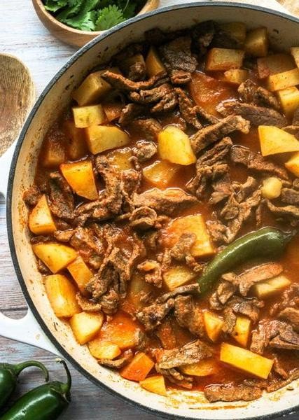 Bistec con Papas