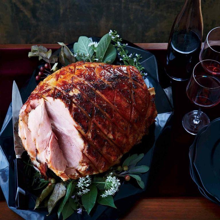 Bourbon Honey Glazed Ham
