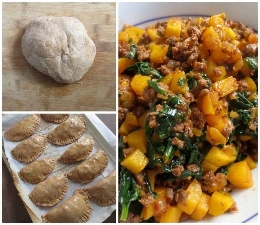 Butternut Squash and Ground Beef Empanadas
