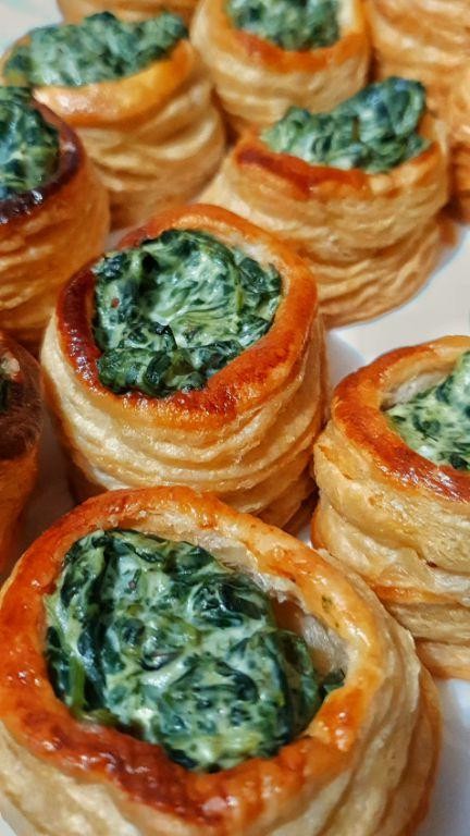 Cheese and Spinach Volauvent