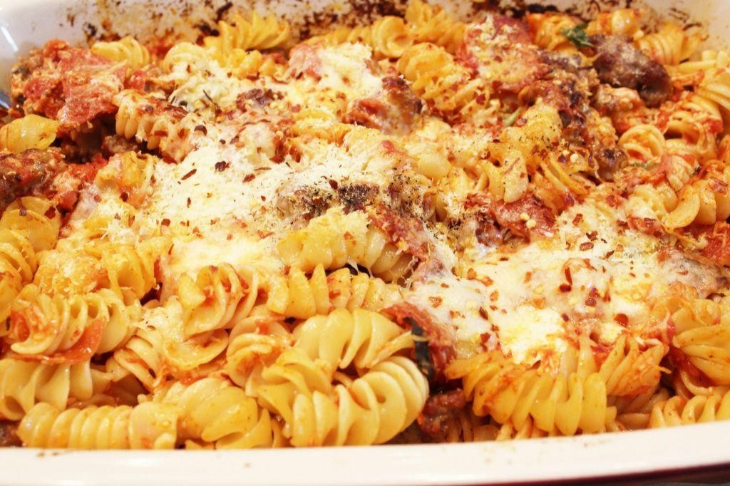 Cheesy Baked Fusilli