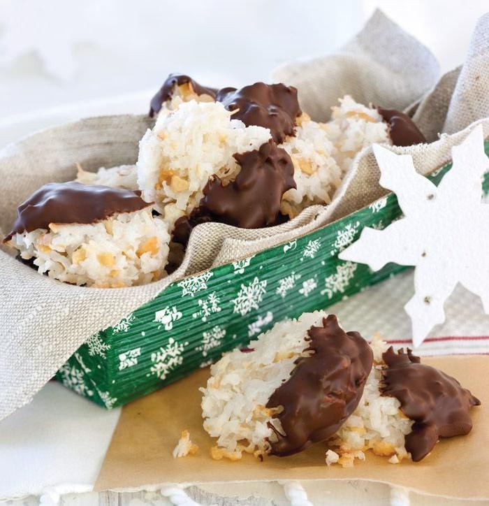 Chocolate Coconut Macaroons with Cashews