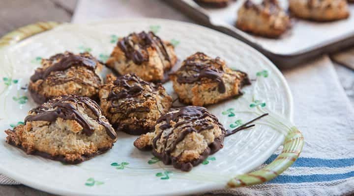 Chocolate Coconut Macaroons with Hazelnuts