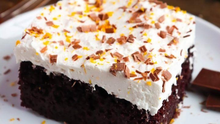 Chocolate Orange Poke Cake
