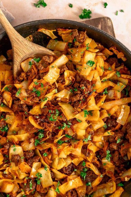 Classic Hamburger and Cabbage Stir Fry
