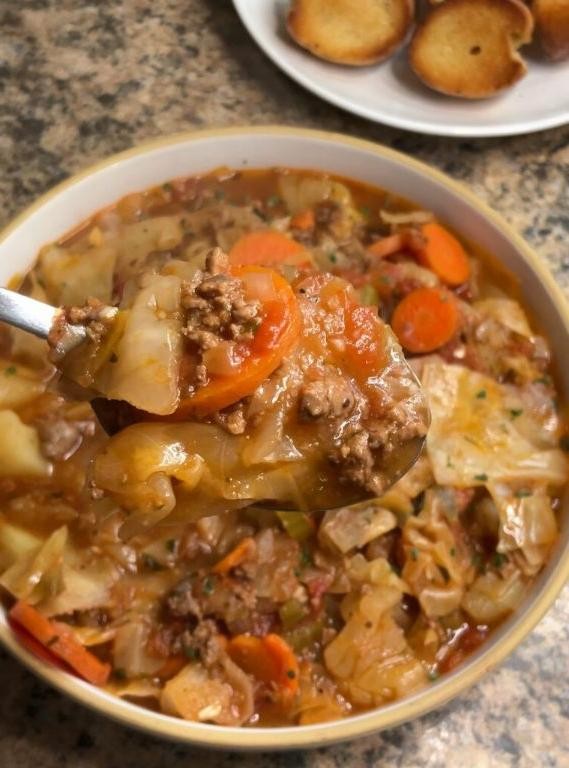 Comforting Hamburger and Cabbage Stew