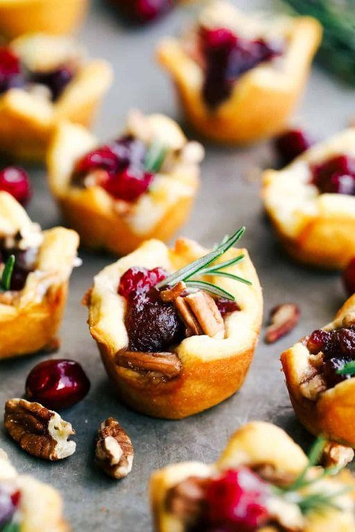 Cranberry Brie Bites with Pecans