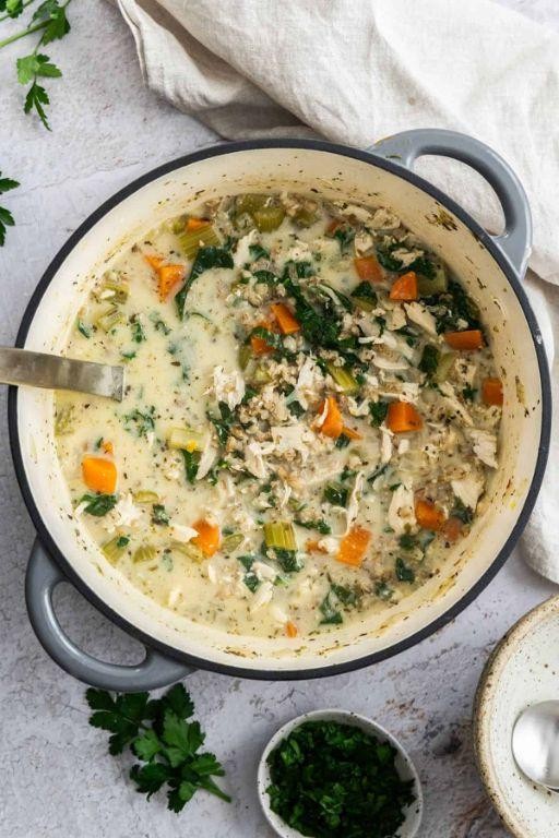 Cream of Chicken and Barley Stew