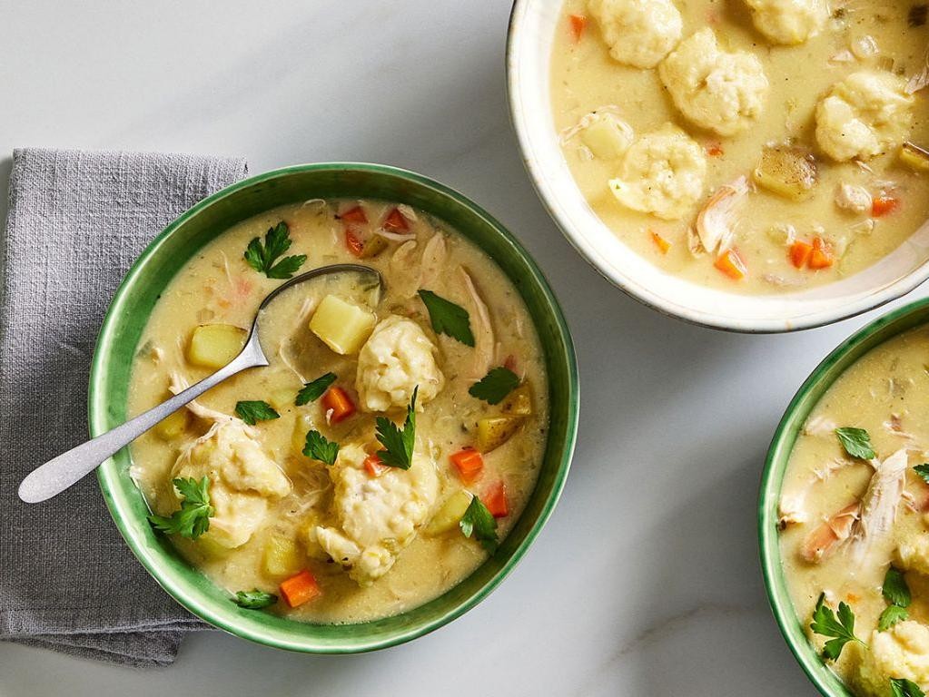 Cream of Chicken and Herb Dumplings