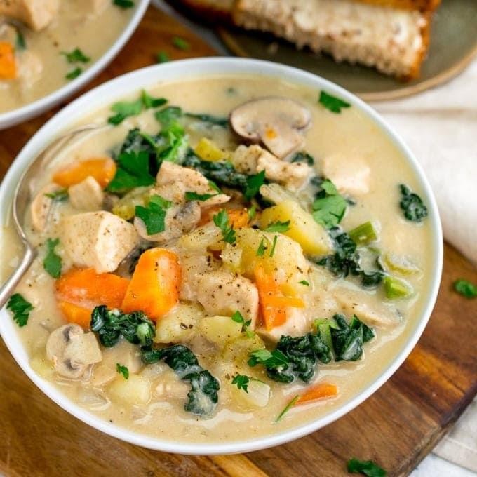 Creamy Chicken and Vegetable Soup