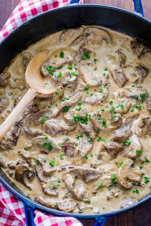 Creamy Mushroom Easy Beef Stroganoff
