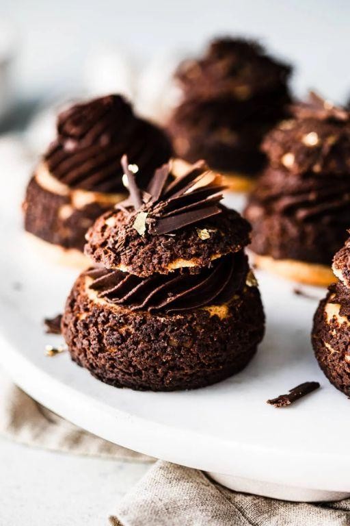 Dark Chocolate Mousse Choux