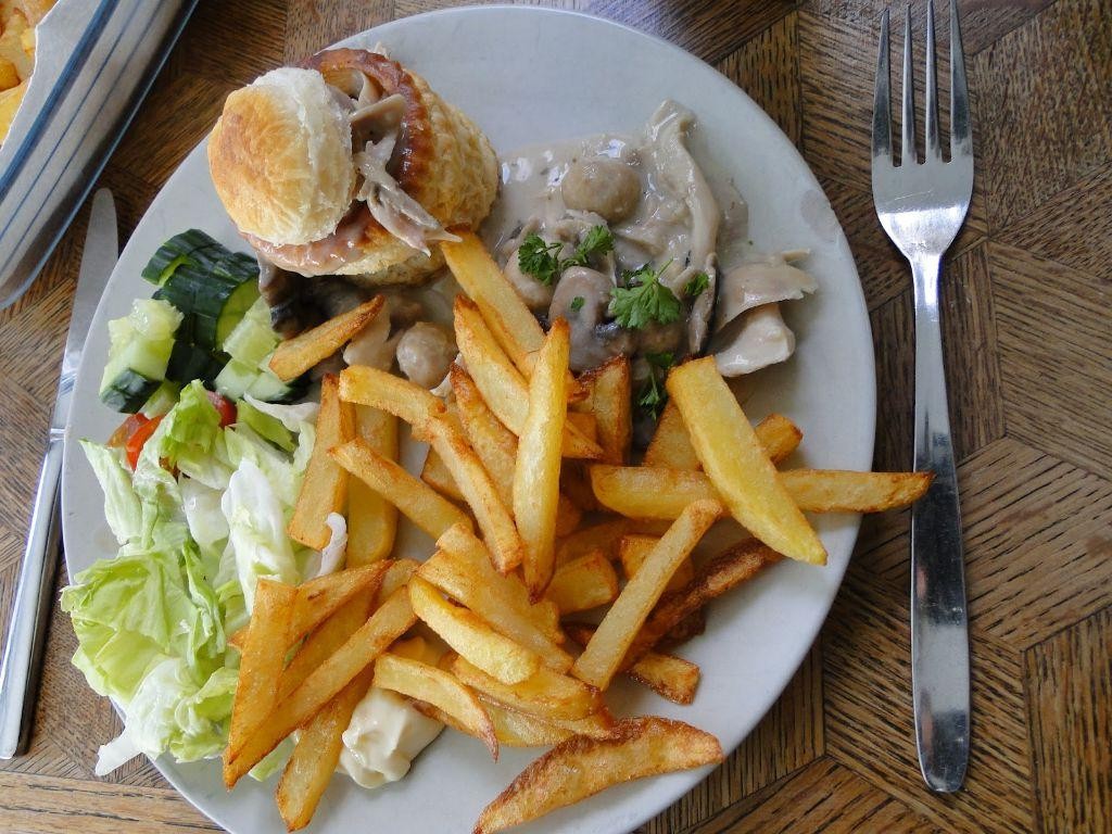 Fish and Chips Volauvent