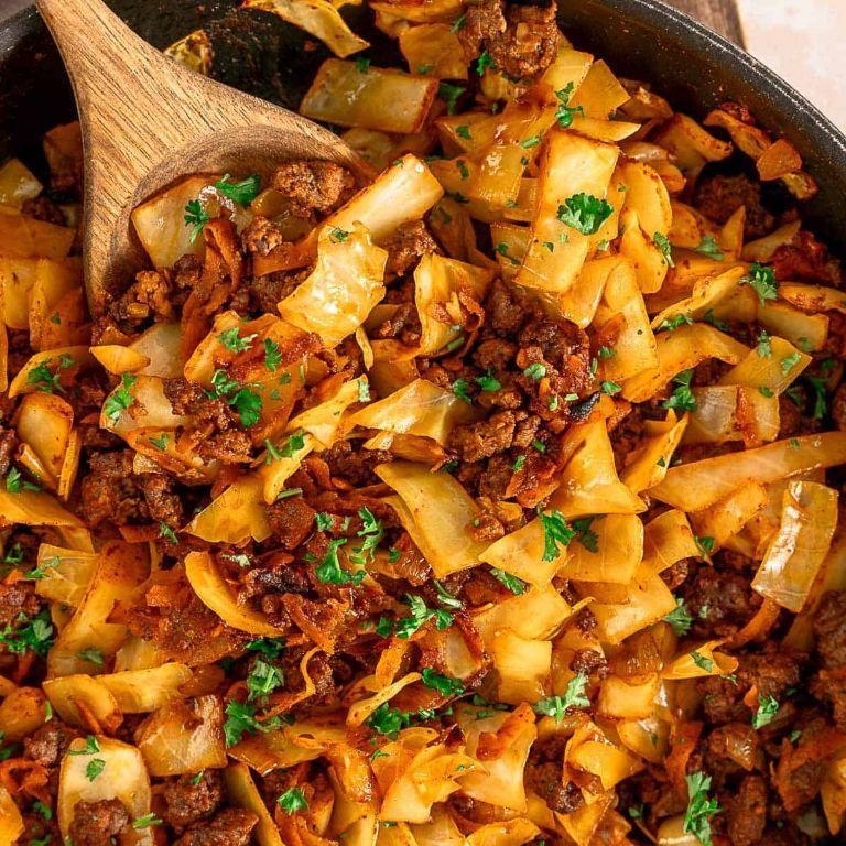 Flavorful Hamburger and Cabbage Salad
