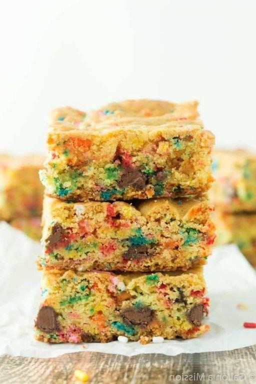 Funfetti Cake Mix Bars