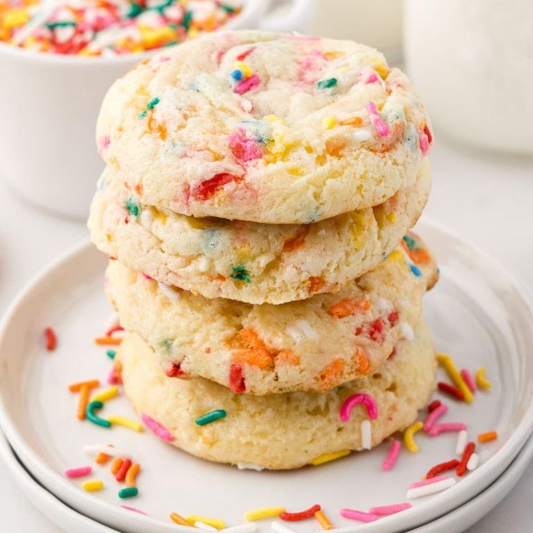 Funfetti Cake Mix Cookies