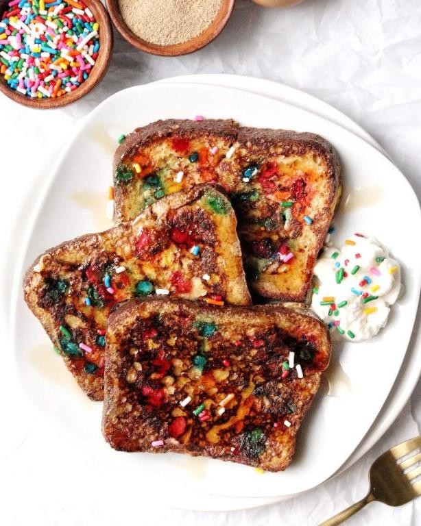 Funfetti Cake Mix French Toast