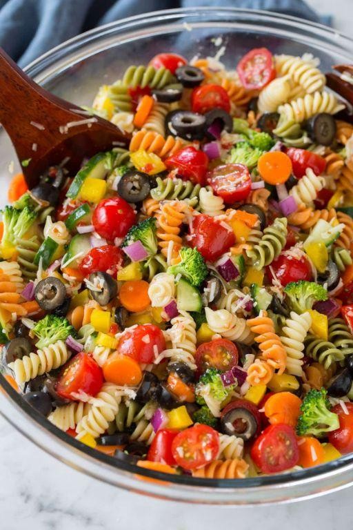 Fusilli Pasta Salad with Vegetables