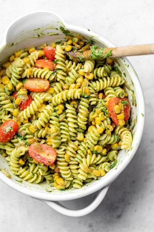 Fusilli with Avocado and Lime Dressing