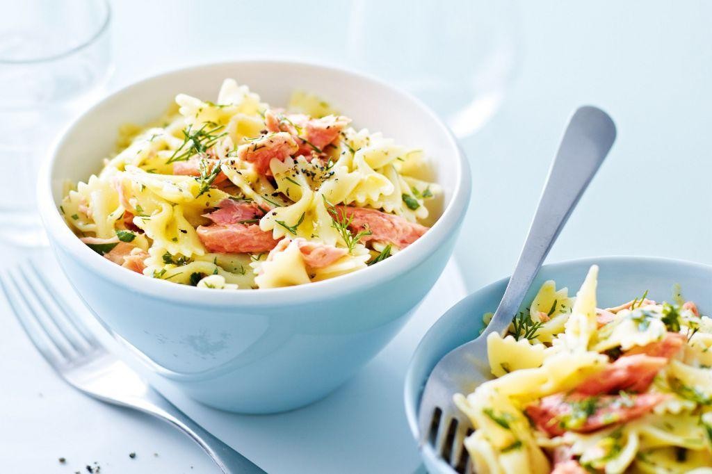Fusilli with Smoked Salmon and Dill