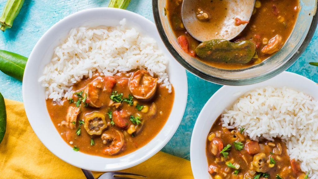 Gumbo with Fresh Corn and Bell Peppers