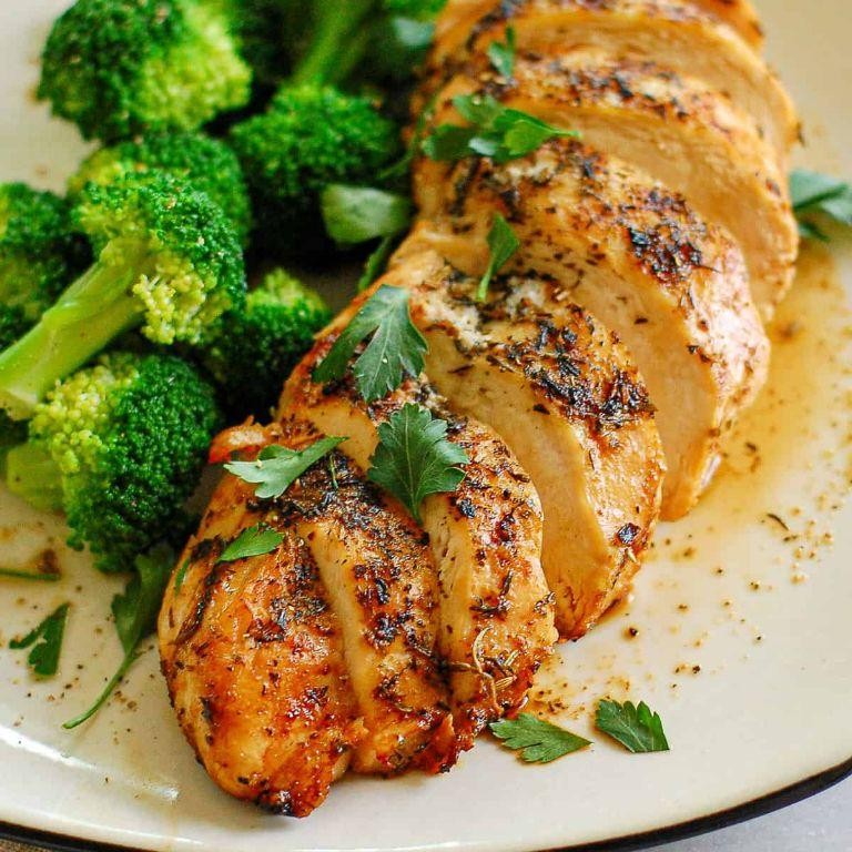 Herb Crusted Barbeque Baked Chicken