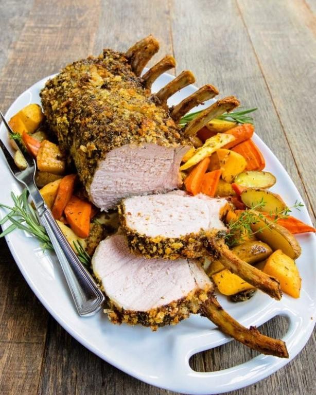 Herb-Crusted Pork Rib Roast