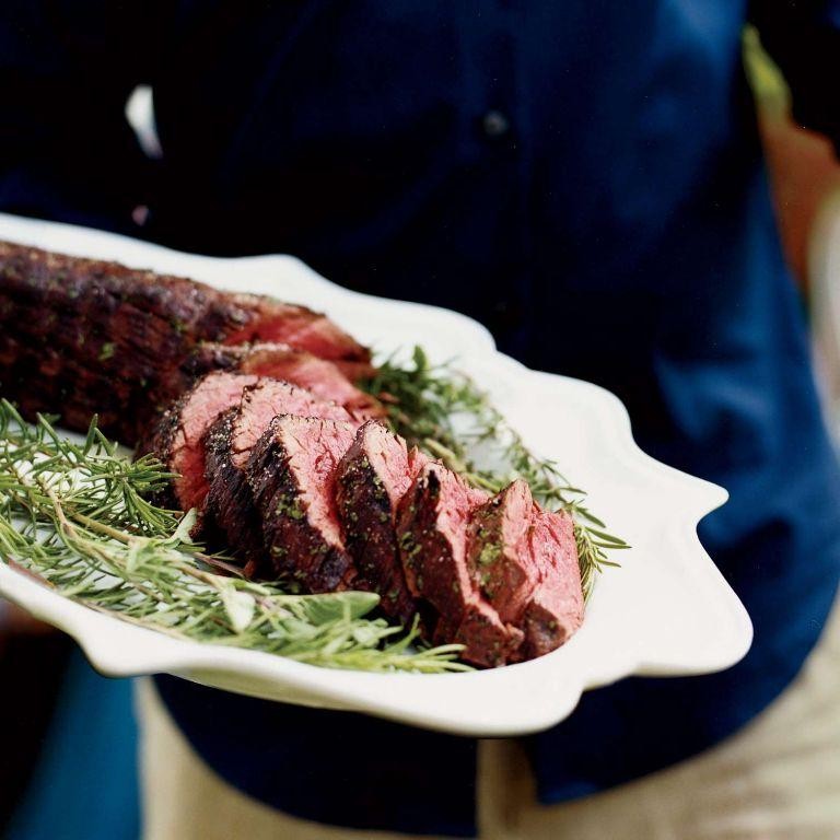 Herb-Marinated Grilled Beef Tenderloin