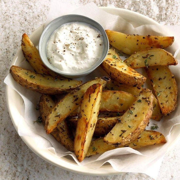 Herbed Idaho Potato Wedges