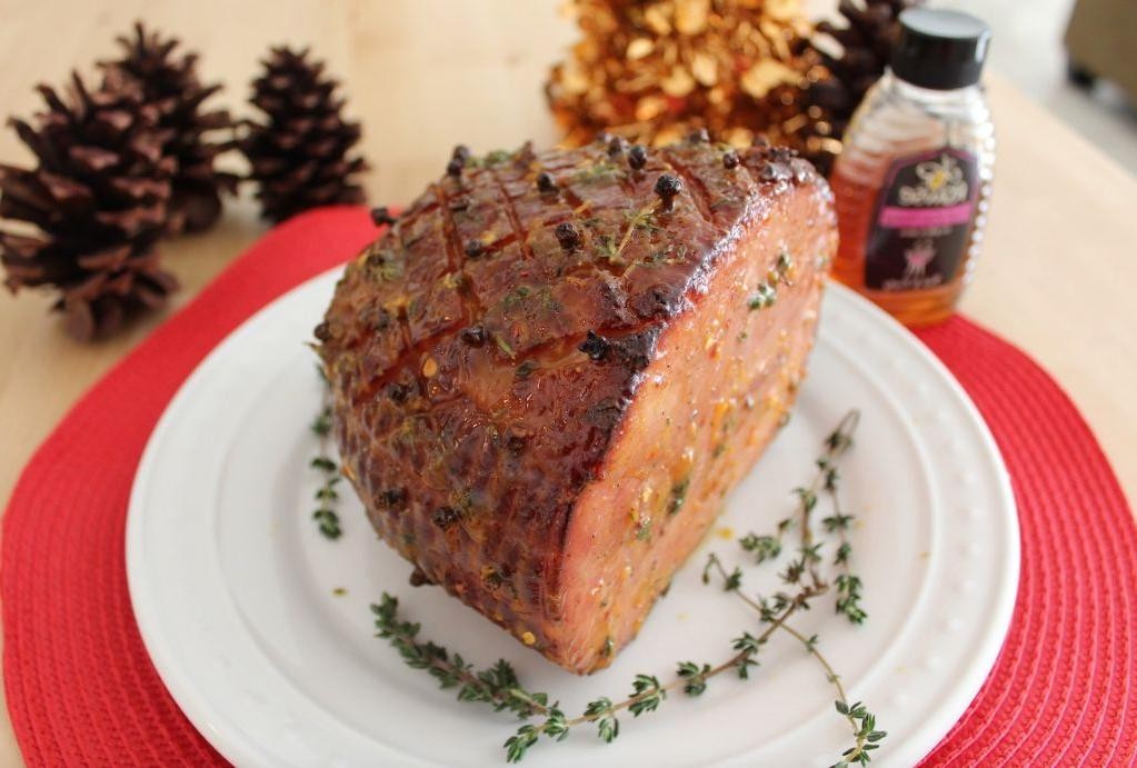 Honey Baked Ham with Dijon and Thyme