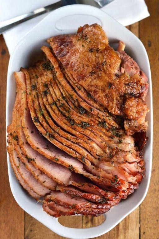 Honey Baked Ham with Garlic and Herbs