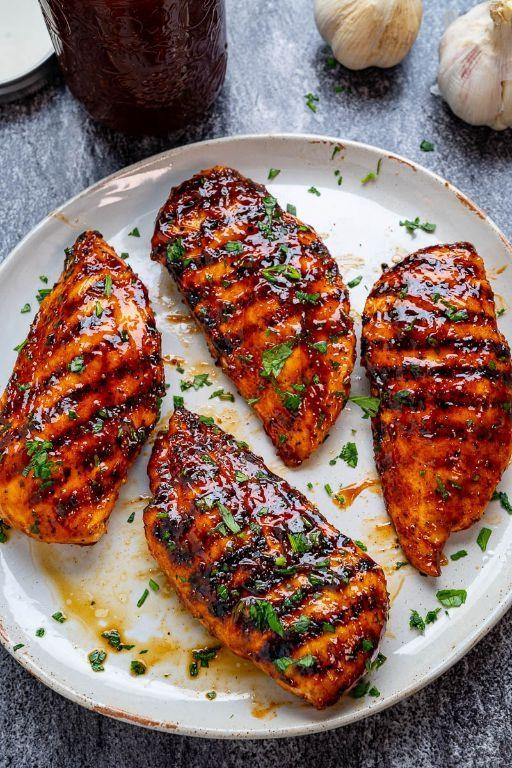 Honey Garlic Barbeque Baked Chicken