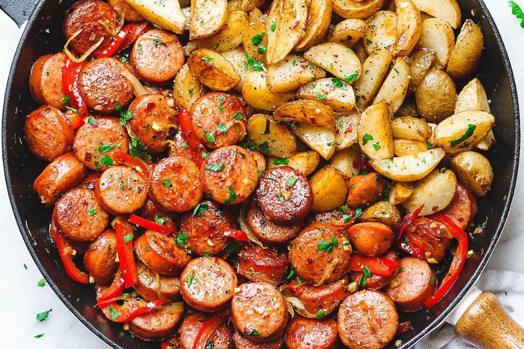 Idaho Potato and Sausage Skillet