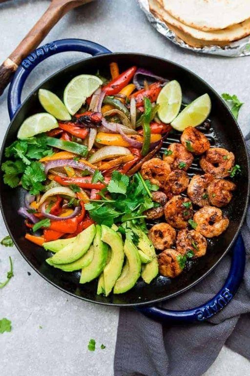 Keto Shrimp Fajitas