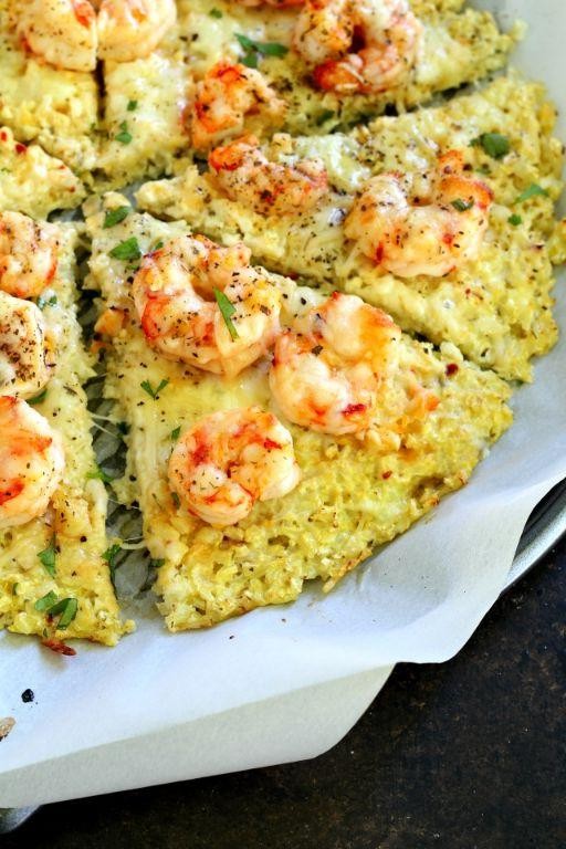 Keto Shrimp Pizza