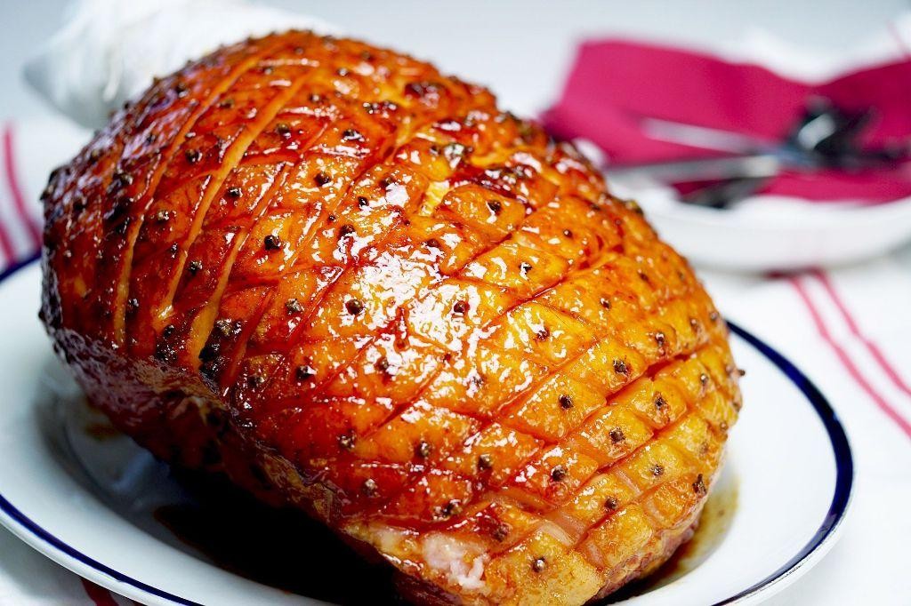 Maple Honey Baked Ham with Mustard