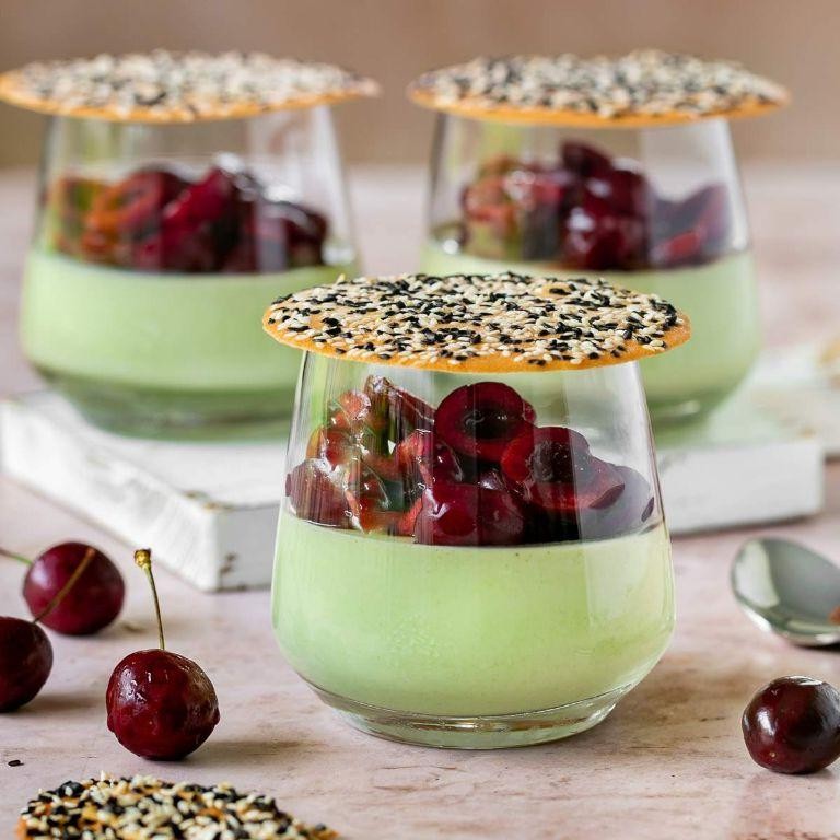Matcha Green Tea Panna Cotta