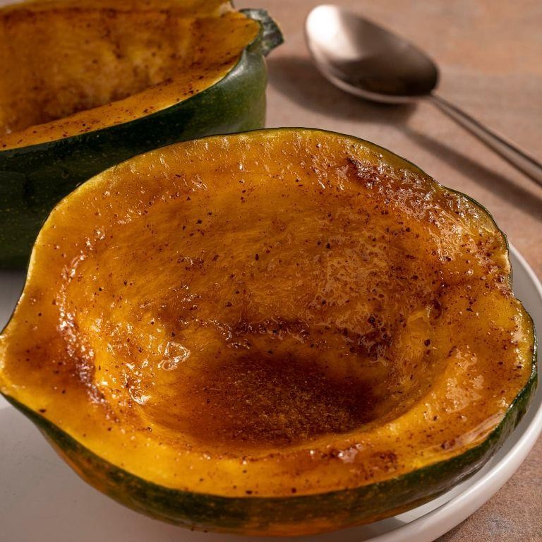 Microwave Acorn Squash with Rosemary and Thyme