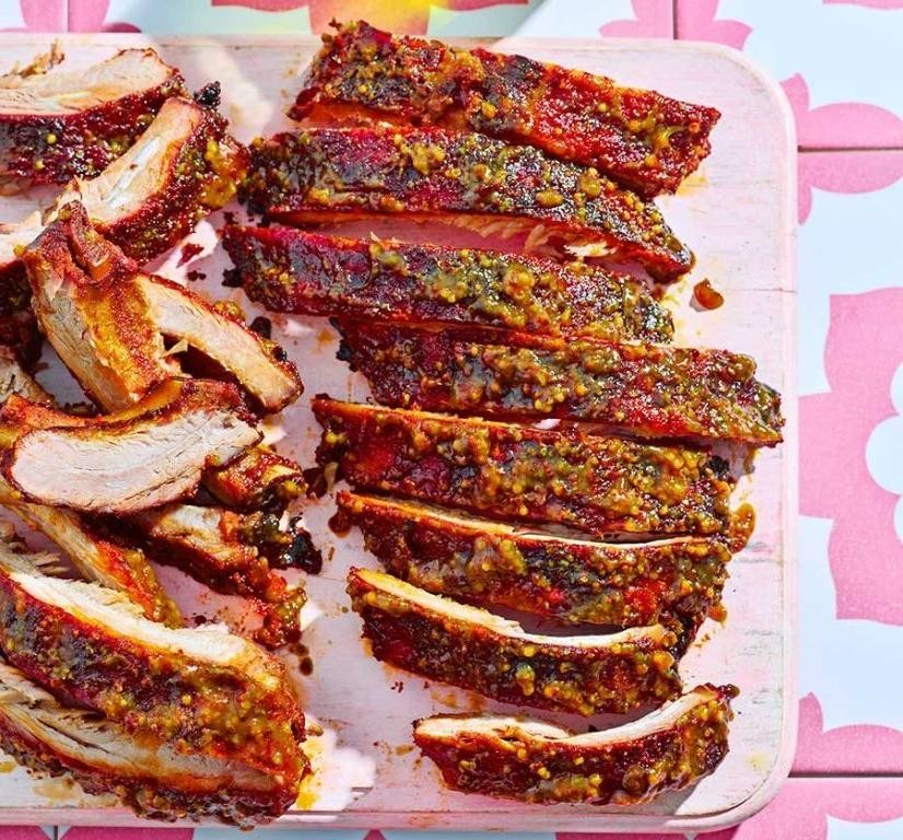 Mustard and Brown Sugar Pork Rib Roast