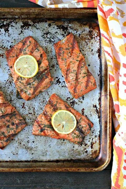 Old Bay Grilled Salmon