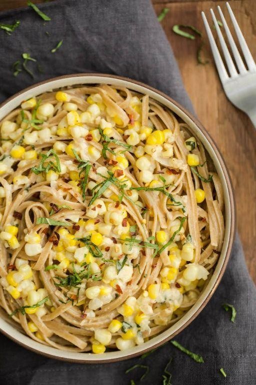 Pasta with Sweet Corn and Cheese