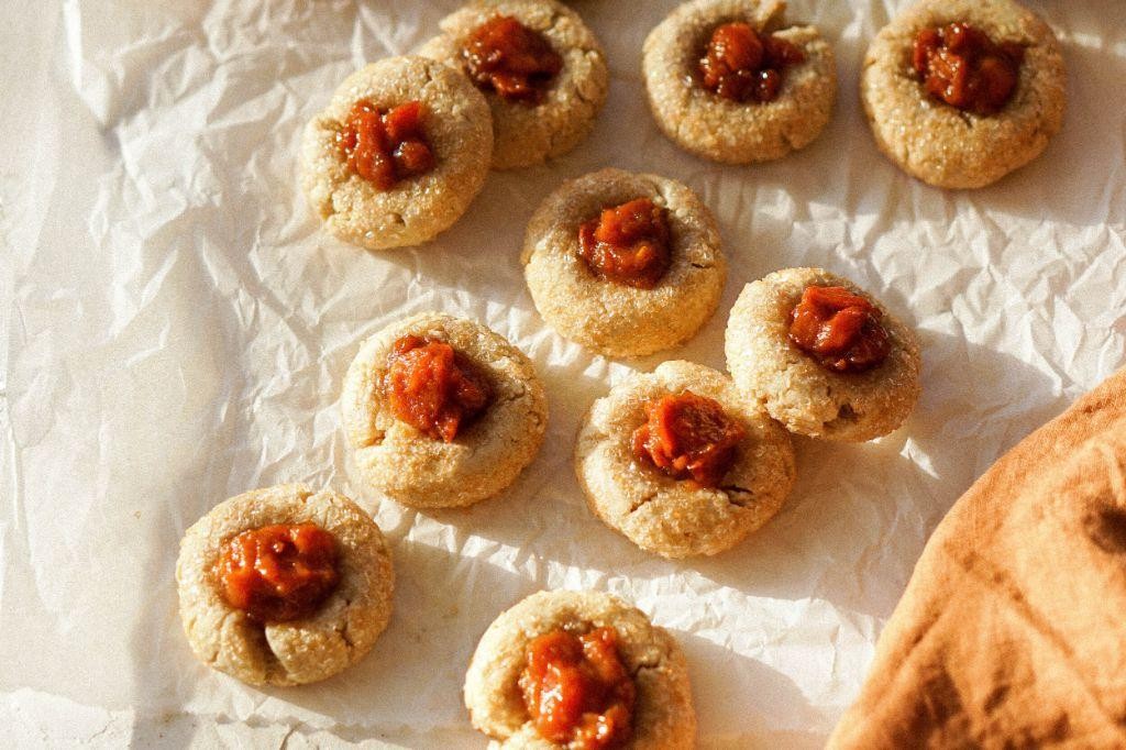 Persimmon Thumbprint Cookies with Jam