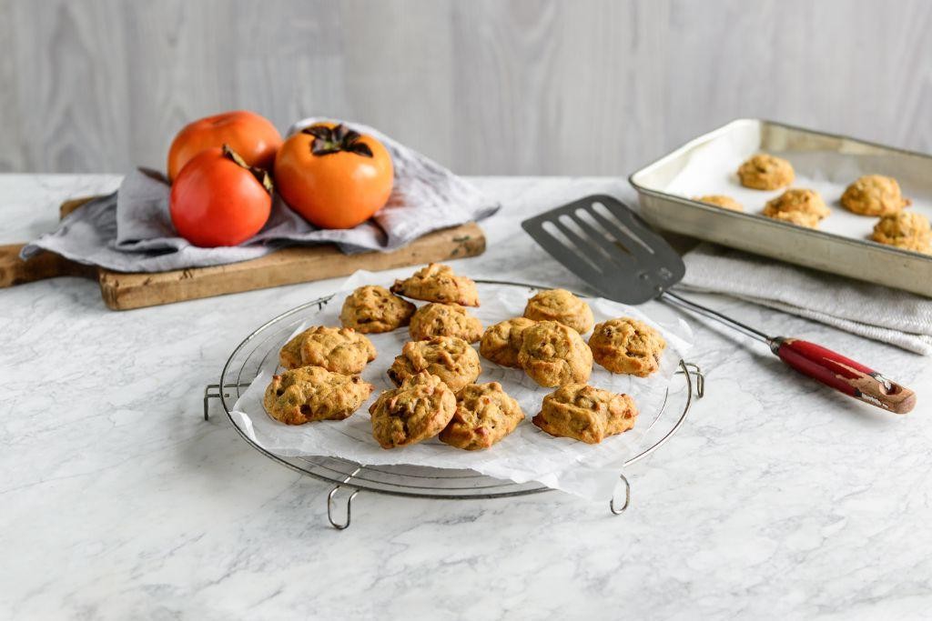 Persimmon and Ginger Cookies