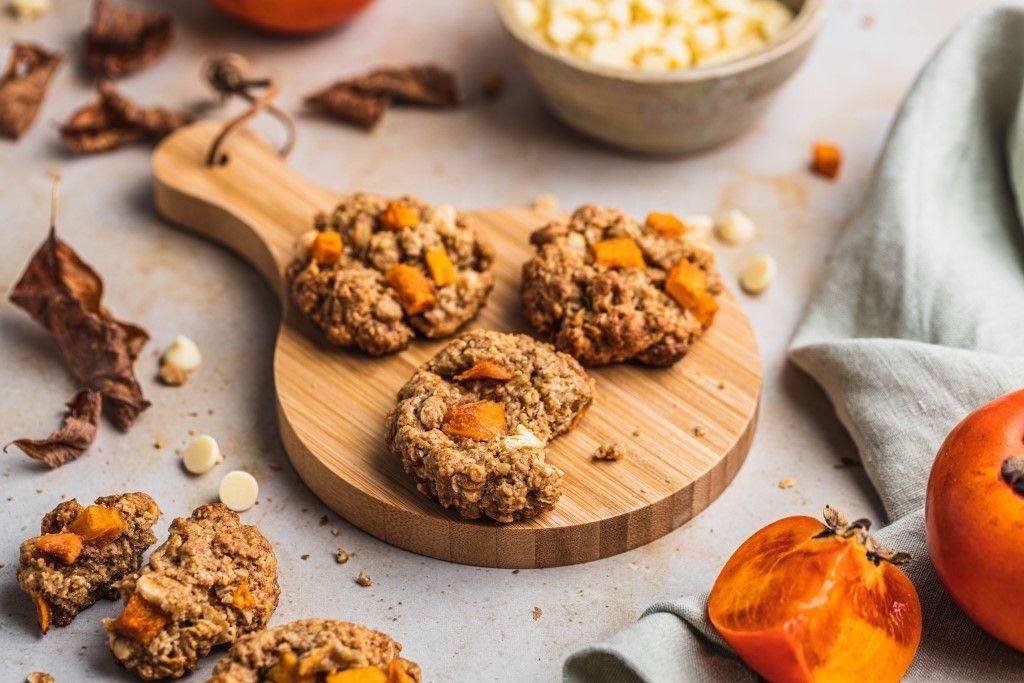 Persimmon and White Chocolate Cookies