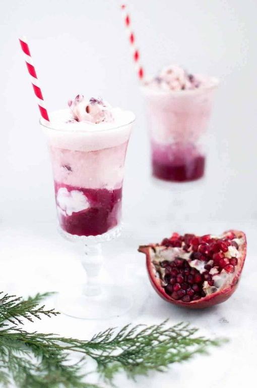 Pomegranate Juice Float
